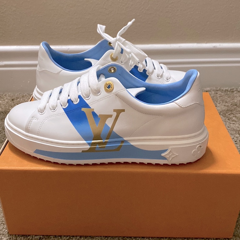 COPY - White and baby blue Louis Vuitton sneakers